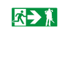 Emergency exit lumberjack woodsman