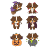Australian Shepherd Halloween Devil Pumpkin