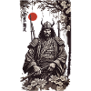 Retro Samurai Klassischer Shogun Kunststil