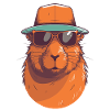 Capybara with sunglasses