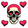 herz totenkopf