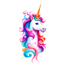 Regenbogen Einhorn 03