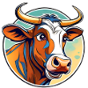 Crazy cute bull