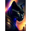 Black panther attack