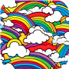 Rainbows and clouds