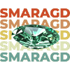 Smaragd Schriftzug mit Stein