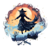 Bewitching Flight - Halloween Posters