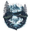 Berglandschaft mit See