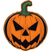 Pumpkin with face