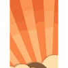 Orangefarbene Wolken