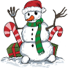 Winter snowman design