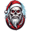 Skull Santa Claus