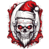 Skull Santa Claus