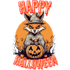 Spooky Halloween Fox Print
