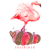 Fallmingo Autumn Leo Pumpkin Flamingo