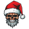 Weihnachtsmann Totenkopf