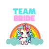 "Team Bride" Einhorn-Design
