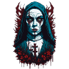 Horreur Nonne Halloween Effrayant