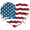 Heartflag Grunge Americana