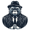 Gorilla Gangster in Suit