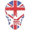 Skull with Union Jack Overlay