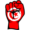 Tunisia Flag Fist Hand Symbol