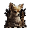 Chihuahua | Échecs | Joueur d'échecs | Plateau |
