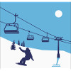 Mountain Snowboard T-Shirt
