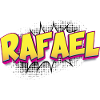 Rafael Custom Name Comic Book Style Pop Art,