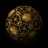 Golden geometric glow