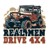 ECHTE MÄNNER FAHREN 4X4-FAHRZEUG