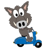 WILDSCHWEIN - ROLLER - TIER - TIERISCH
