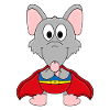 SUPERHELD - TIER - RATTE - HELD - TIERISCH