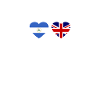 Nicaragua UK Heartbeat Flag Nicaraguan