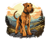 Dog Airedale Terrier