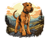 Dog Airedale Terrier