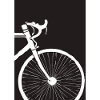 Weißes Fahrrad