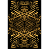 Ethnic gold pattern on black