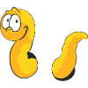 Regenwurm Würmchen Wurm lachend