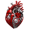 Mechanical heart made of metal