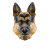 Polygon Dog Four-legged Wauwau German