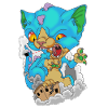Katze Kitten Monster Cat