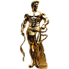 Golden Greek Statue