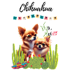 Chihuahua viva Mexico motif
