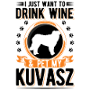 Kuvasz and wine