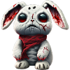 Zombie Rabbit Plush Toy