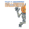 Spooky Pumpkin Skeleton