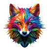 Bunter Fuchs Motiv