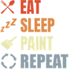 Eating, sleeping, painting, repeating