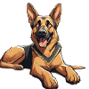 The Happy German Shepherd Max